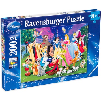 Ravensburger Пъзел Ravensburger от 200 XXL части - Героите на Дисни (12698)