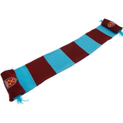 West Ham United zimný šál Bar burgundy blue