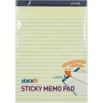 Stick`n Stick'n Пад, самозалепващ се, 254 x 178 mm, на редове, жълти листове, 50 листа (21851)