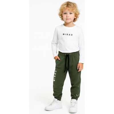 Chlapčenské baggy Mirau khaki zelená