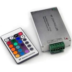 D-iL Rf КОНТОЛЕР ЗА rgb 24 БУТОНА АЛУМИНИЙ d-il (3800232860413)