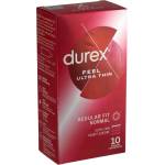 Durex Feel Ultra Thin - ултра тънки презервативи - натурален латекс - 10 броя - desirel