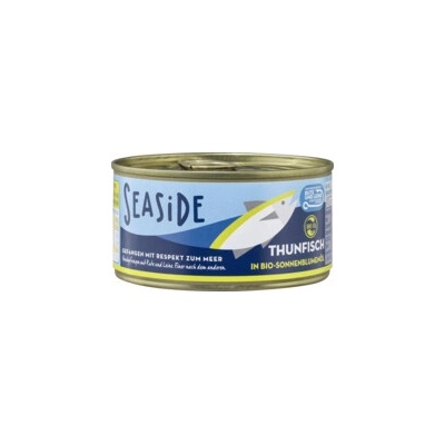 SeaSide Tuňák v BIO slunečnicovém oleji 185 g