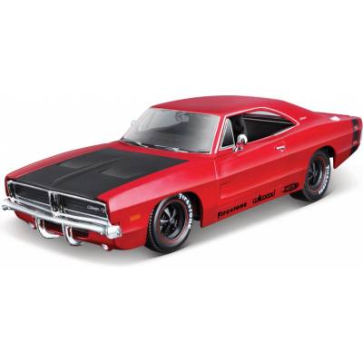 Maisto Dodge Charger R/T 1969 Červená 1:24