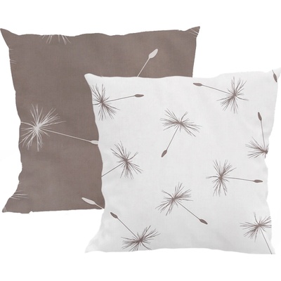 Xpose bavlna Daniela DUO hnědý bílý Bavlna 40 x 40 cm 2ks – Zboží Dáma