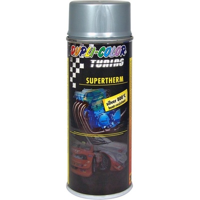 Dupli Color SUPERTHERM super žiaruvzdorná strieborná farba 800°C v spreji 400ml