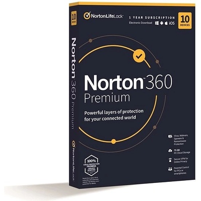 Norton 360 Premium 75GB 1 lic. 10 zar. 12 mes.