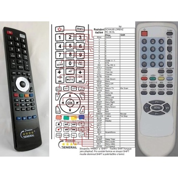 GENERAL SCHAUB LORENZ RC38-SL - съвместимо дистанционно управление на марката General (RC38-SL)