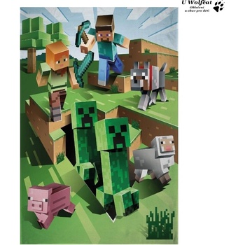 Halantex Fleece deka Minecraft Farma