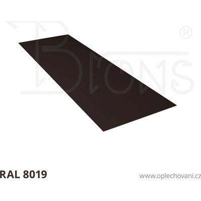 Brons Rovinný plech 650 x 2000 mm tmavě hnědá