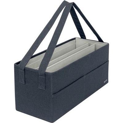 LEITZ Калъф за пренасяне, 3 отделения, LEITZ "Fabric Hot Desking", тъмно сив 64440089 (64440089)
