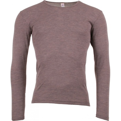 Engel Мъжко копринено термобельо Engel Undershirt L/S Merino base layer - Walnut - размер 54/56 (EU) (014-0597-0313)