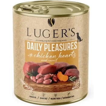 Luger’s Superfood Luger`s Dog храна за кучета с пилешки сърца, 800gr