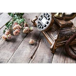 DIMEX ART Флизелинов фототапет винтидж телефон 375 x 250 см