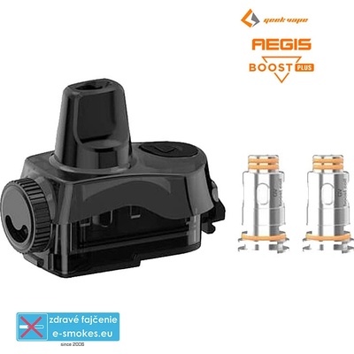 GeekVape Eleaf Aegis Boost Plus cartridge + žhaviace hlavy 5,5ml čierna