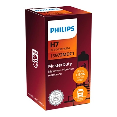Philips Крушка, фар philips h7, 24v, 70w, 1 бр