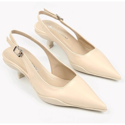 Moda Trend Дамски елегантни обувки - Бежови #328873 (328873_Бежов)