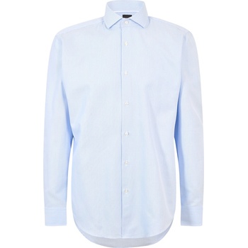 HUGO BOSS Риза с дълъг ръкав Boss Men's Joe Spread Long Sleeve Oxford Shirt - Pastel Blue