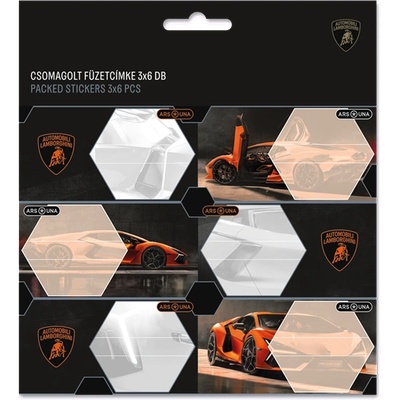 Ars Una Lamborghini 25 (5446) 3x6 етикети за брошури 53834461 (53834461)