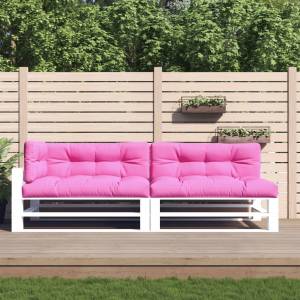 vidaXL Палетни възглавници, 5 бр, розови, текстил (360797)