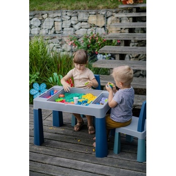 Tega Teggi Multifun 2+1 Komplet Stoleček + Židličky Tyrkysová / Námořnická / Šedá