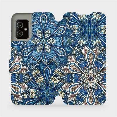 Mobiwear parádní Flip Asus Zenfone 8 V108P Modré mandala květy