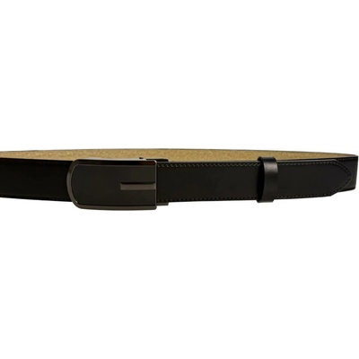Pánský luxusní kožený společenský opasek belts 35-020-20 černý