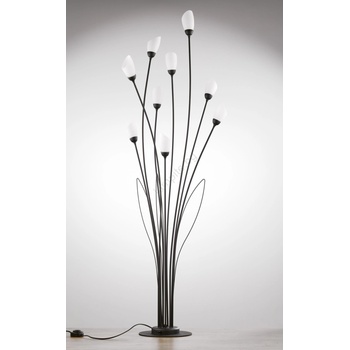 JUPITER 2058 - Подова лампа GLORIOSA 9xG9/14W/230V черна (10702058)