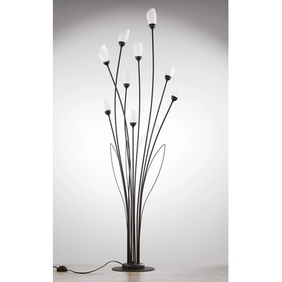 JUPITER 2058 - Подова лампа GLORIOSA 9xG9/14W/230V черна (10702058)