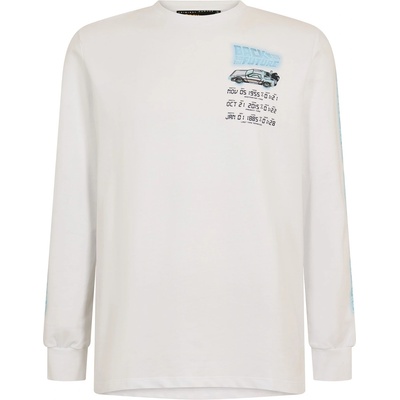 Criminal Damage Тениска Criminal Damage Men's Time Code Long Sleeve T-Shirt - White