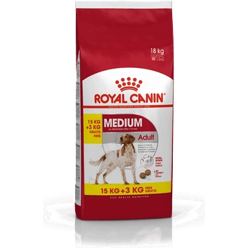 Royal Canin Medium Adult 15+3 kg gratis