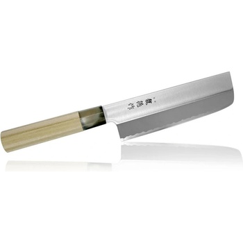 TOJIRO Кухненски нож Fuji Cutlery Ryutoku Nakiri, 160mm дължина на острието, дръжка от магнолия, кафяв (FC-580)