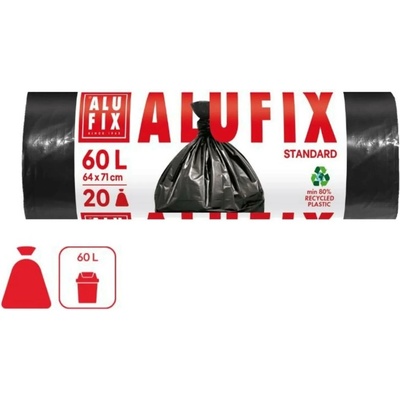 Alufix HDPE 60 l 15 µm 20ks černé