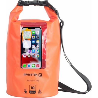 Swissten Waterproof vodotesné oranžové 10 L
