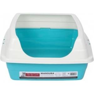 Mpets Mansura Cat Litter Tray with Rim - открита котешка тоалетна с висок борд 49x39x18 cm, Белгия - 20100599