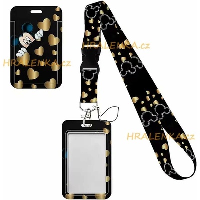 Šňůrka na krk 25248 s cedulkou na ID karty Mickey Mouse
