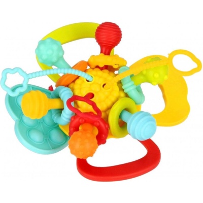 Bam Bam Сензорна играчка Bam Bam - Топка с цветя (541619)