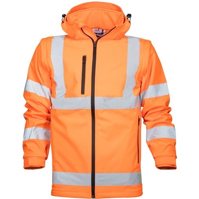 Ardon H8921 HI VIZ Reflexná softshellová bunda oranžová