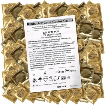 ostatní Rilaco Bulk-Pack: Pop (Nature), 1000 lubricated condoms