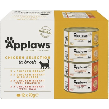 Applaws Cat Kuřecí výběr 12 x 70 g