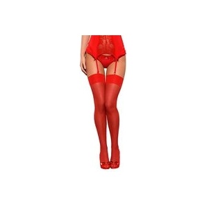 Obsessive чорапи S800 червени - bordó L - XL (P17098)