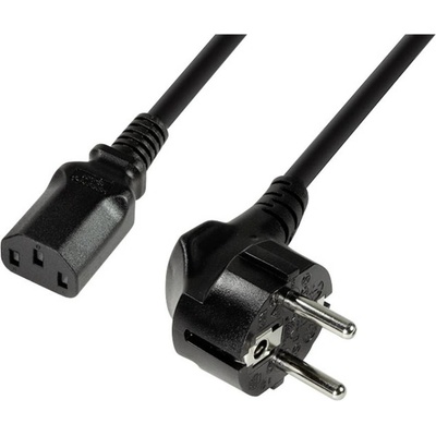 Logilink síťový kabel VDE IEC-C13 1.8m 0°/90° CP090