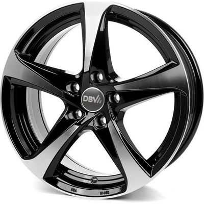 DBV 5SP 001 7x16 5x114,3 ET40 black polished