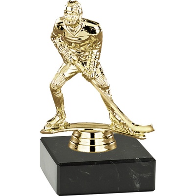 Figurka hokej muž zlatá 12 cm