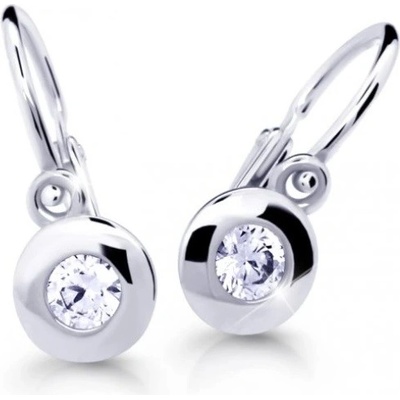 Cutie Diamonds slušivé dětské náušnice z bílého zlata s brilianty C2589-10-10-X-2-D