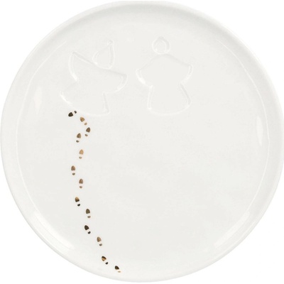 räder Porcelánový talířek Snow Angel Ø 14 cm, bílá barva, porcelán