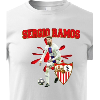 Dětské tričko Sergio Ramos Bílá Canvas tričko Bezvatriko.cz 2380