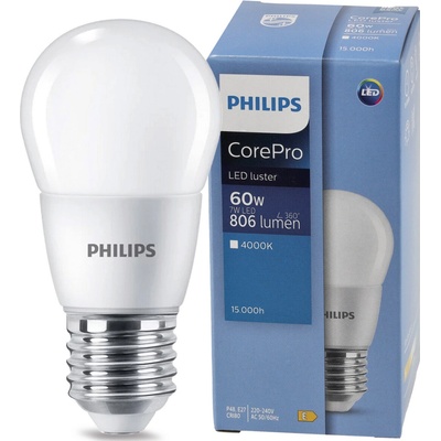 PHILIPS LED žiarovka CorePro E27 7W 806lm 4000K