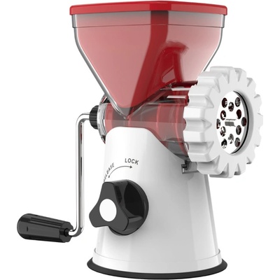 Izibizi Приставка за мелене на месо Izibizi PS-308M, Съвместима само с Izibizi PS-336A, 4 елемента, Без основа, Без BPA, Червен (PS-308M)