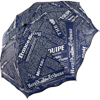 Noviny deštník tm.modrý